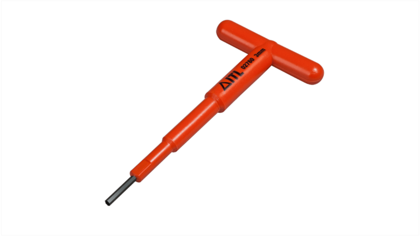 ITL Insulated Tools Ltd T Shape Metric Hex Key, 3mm