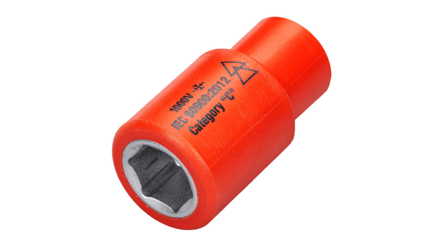 ITL Insulated Tools Ltd 1/4 in Drive 4.5mm Insulated Standard Socket, 6 point, VDE/1000V, 41 mm Overall Length