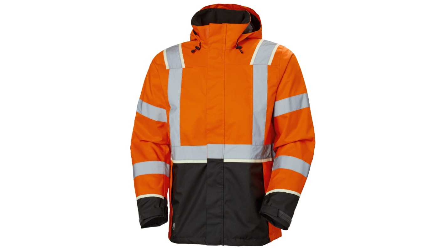 Chaqueta alta visibilidad Unisex Helly Hansen de color Negro/verde/blanco/amarillo, talla XXL Transpirable, impermeable
