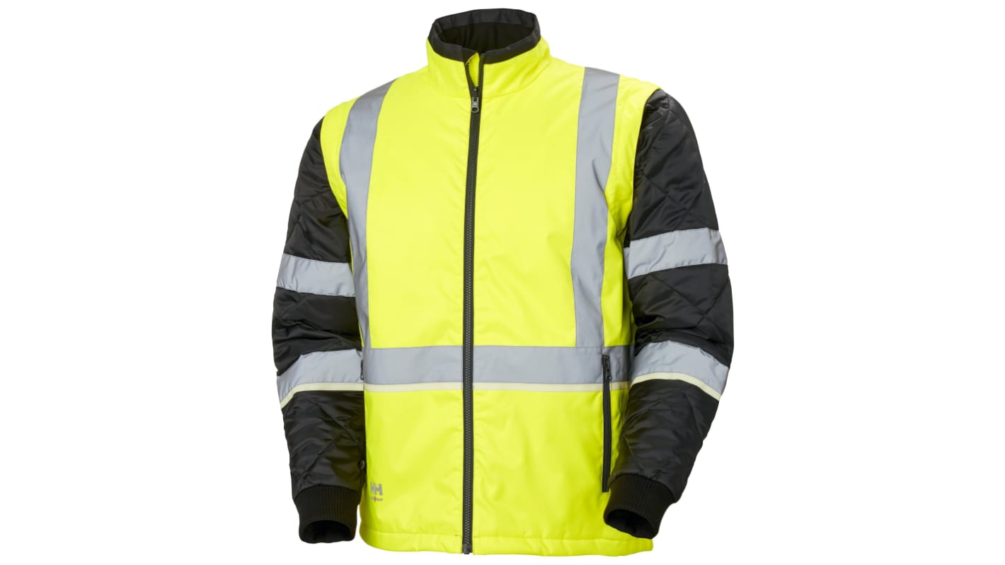 Helly Hansen Black/Green/White/Yellow Unisex Hi Vis Jacket, L