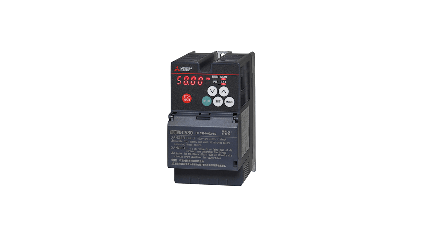 Rs-Online Inverter Mitsubishi Electric 0 75 kW 380 → 480 V CA 3 fasi 120Hz