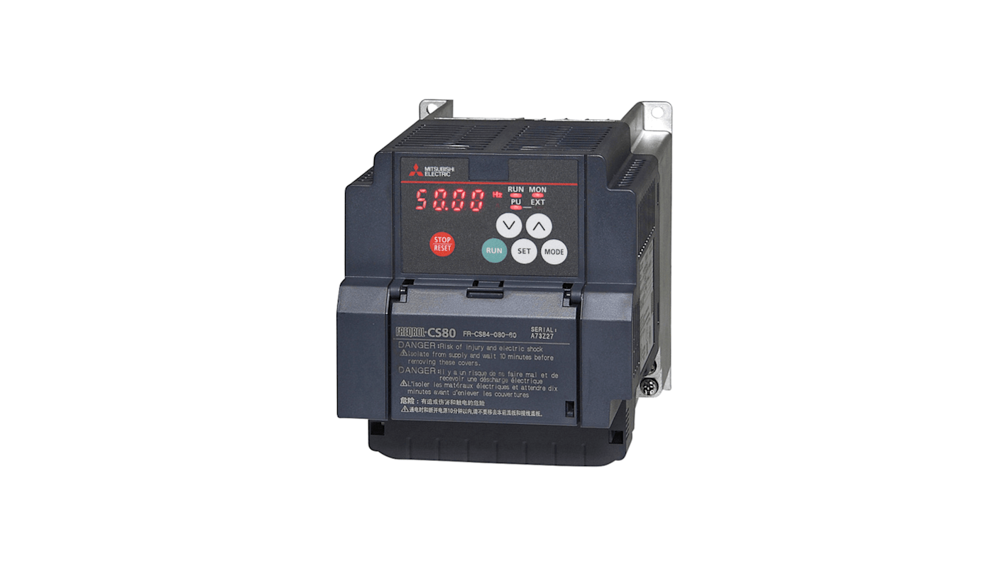 Mitsubishi Electric FR-CS80 3-Phasen Frequenzumrichter 3,7 kW 380 → 480 V AC / 8 A 120Hz