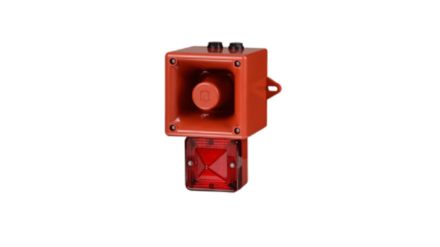 Segnalatore acustico e luminoso e2s serie AL105NX, Ambra, 230 V, ±113dB a 1 m, IP66
