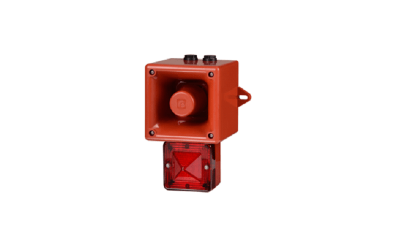 Segnalatore acustico e luminoso e2s serie AL105NX, Ambra, 24 V, 113dB a 1 m, IP66