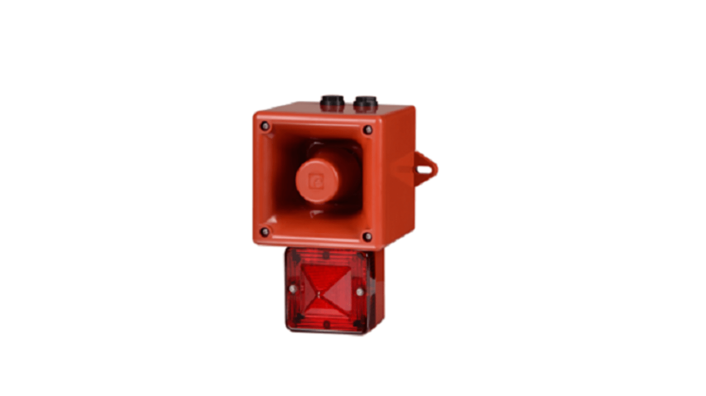 e2s AL105NX Series Amber Sounder Beacon, 24 V, IP66, Wall Mount, 113dB at 1 Metre