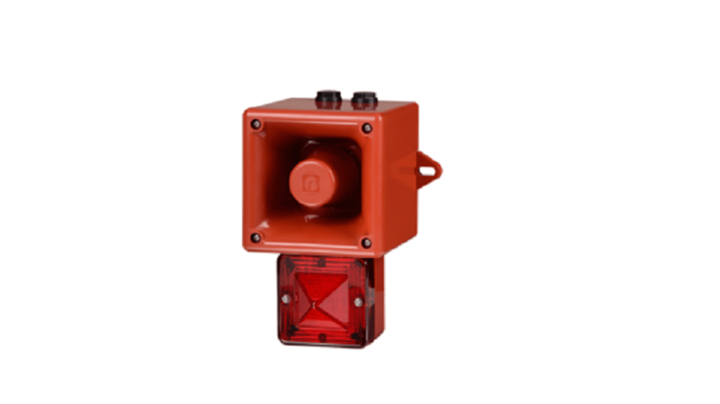 e2s AL105NX Series Blue Sounder Beacon, 24 V, IP66, Wall Mount, 113dB at 1 Metre