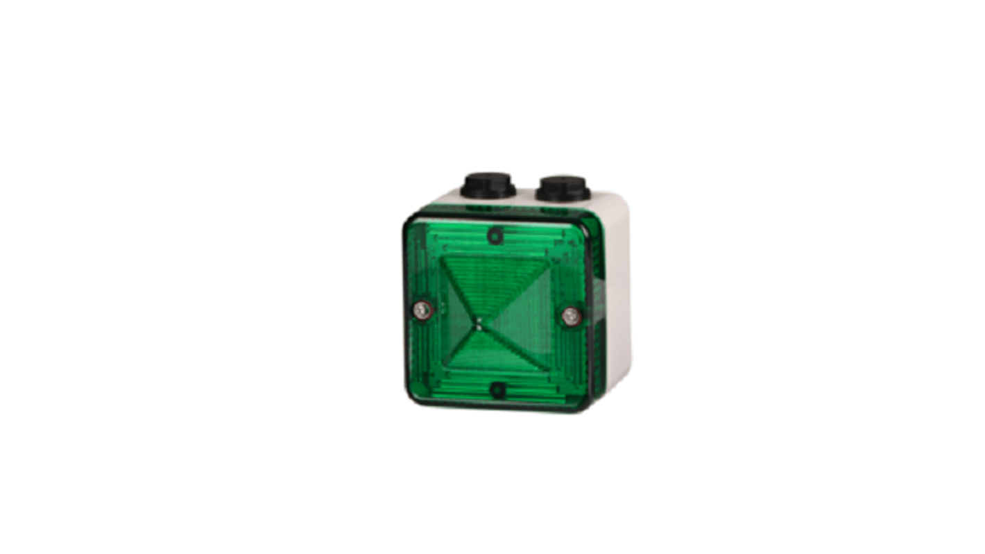 e2s L101FLASHTEL Series Amber, Blue, Clear, Green, Red, Yellow Flashing Beacon, 230 V, Wall Mount, Xenon Bulb