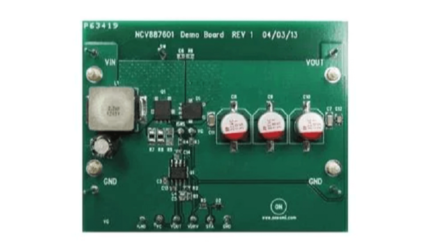 onsemi NCV887601 Evaluierungsplatine, Automotive Grade High-Frequency Start-Stop Boost Controller Evaluation Board