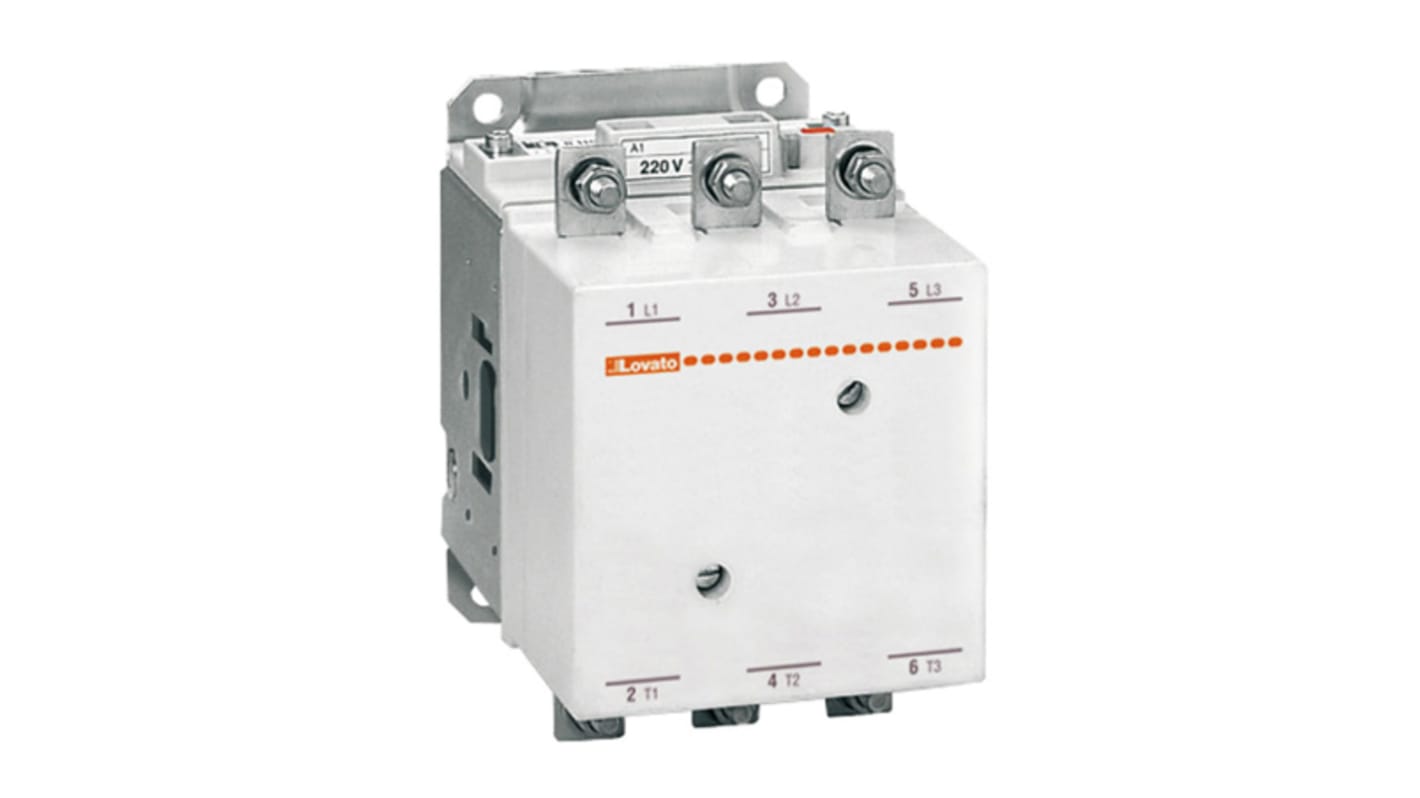 Lovato B SERIES B Contactor, 240 V ac Coil, 3-Pole, 700 A, 755 kW, 3NO