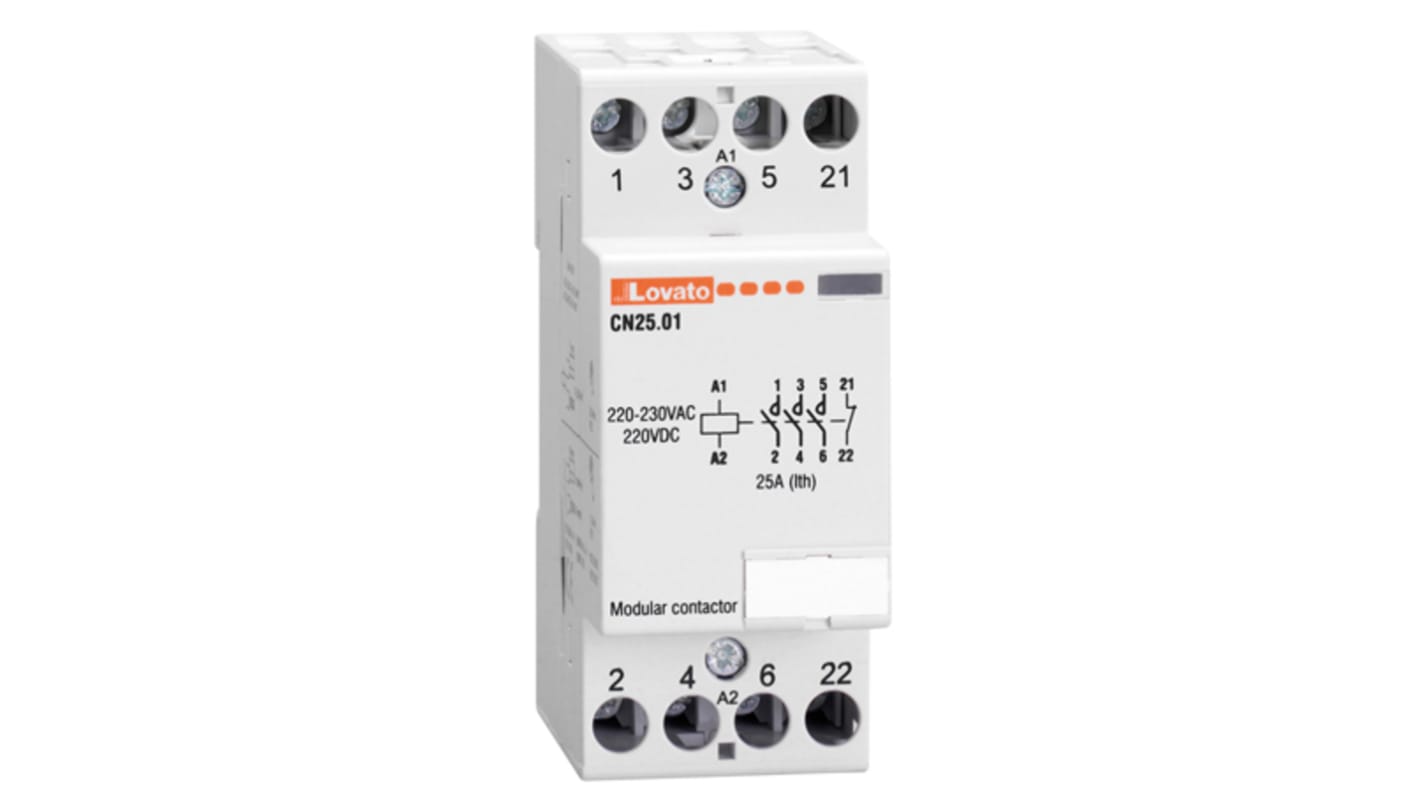Stycznik 24 V AC Lovato styki: 4 25 A 3NO+1NC CN2501024