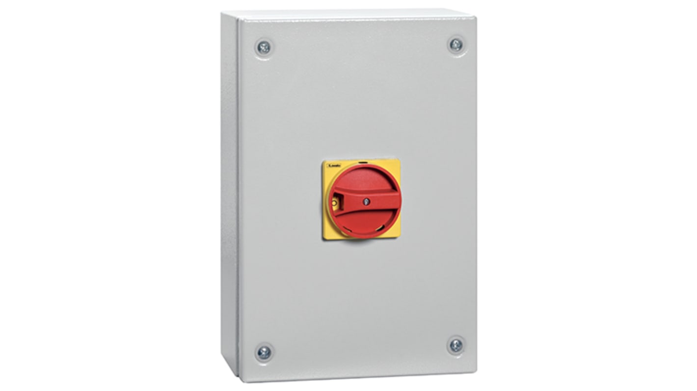 Lovato 3P Pole Wall Mount Switch Disconnector - 125A Maximum Current, 55kW Power Rating, IP65
