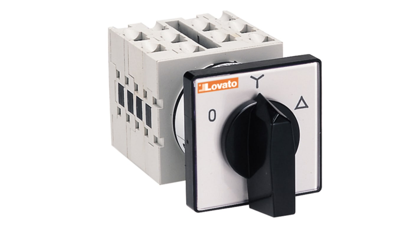Lovato Rotary Cam Switch Star Delta Starter, Star Delta, 18.5 kW, 440 V ac, 3 Phase, IP20, IP65