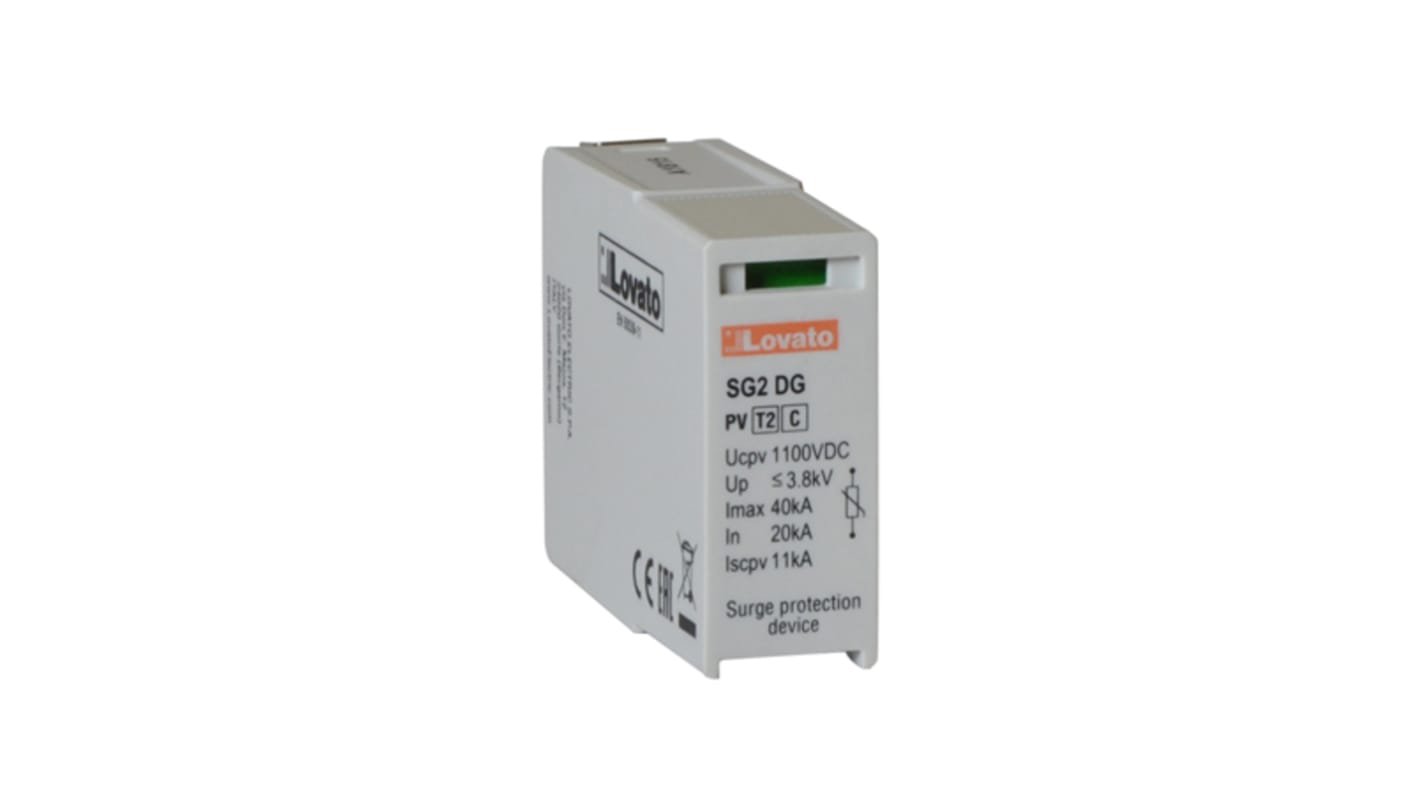 Lovato Single Phase Replacement cartridge, 40kA, DIN Rail Mount