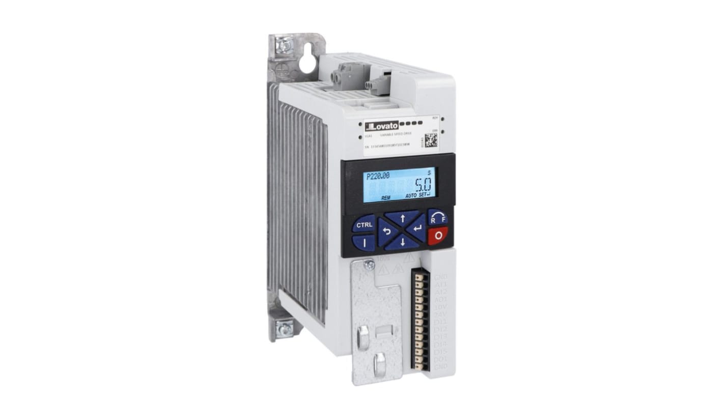 Rs-Online Avviatore a velocità variabile Lovato 0 25 kW 240 V 1 fase 0 → 599Hz