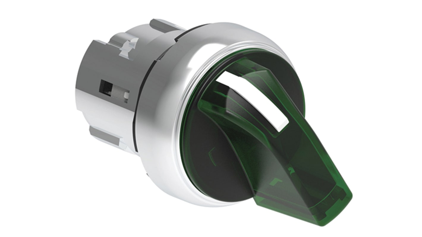 Lovato LPSSL12 Series 2 Position Selector Switch Head, 22mm Cutout, Green Handle