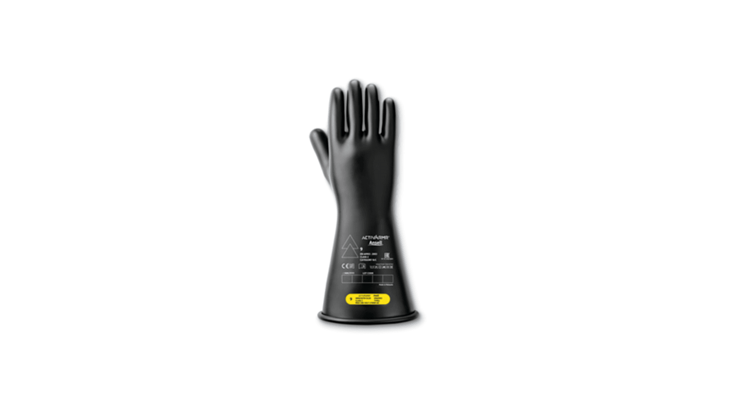 Gants pour électriciens isolés Ansell taille 10, Sécurité électrique, Noir