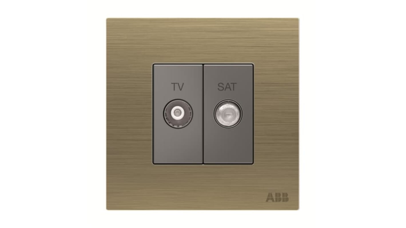 SAT, TV Female 2 Outlet Socket