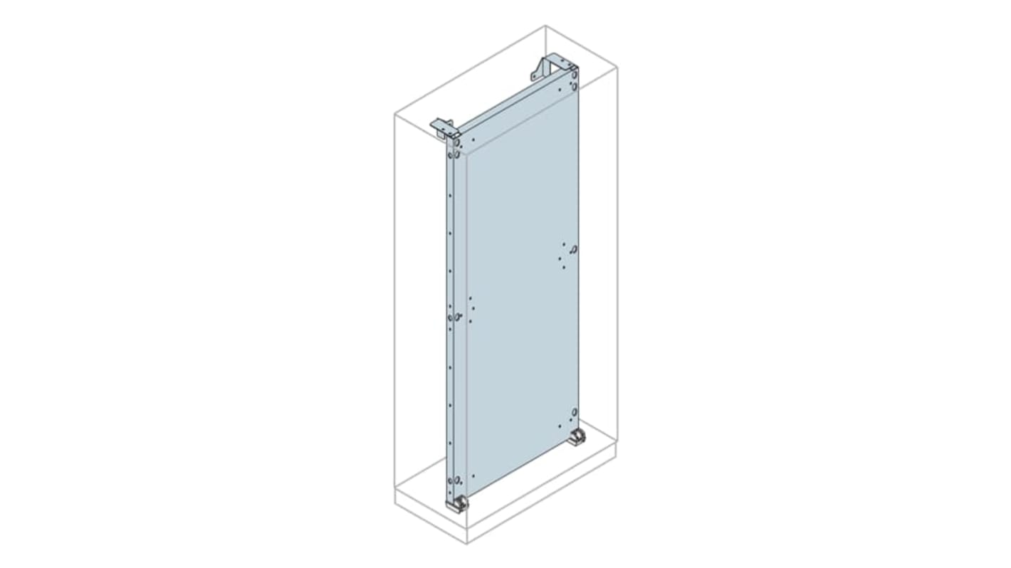 ABB IS2 Series Galvanised Steel Mounting Plate, 800mm W, 1.8m L for Use with IS2 Enclosures