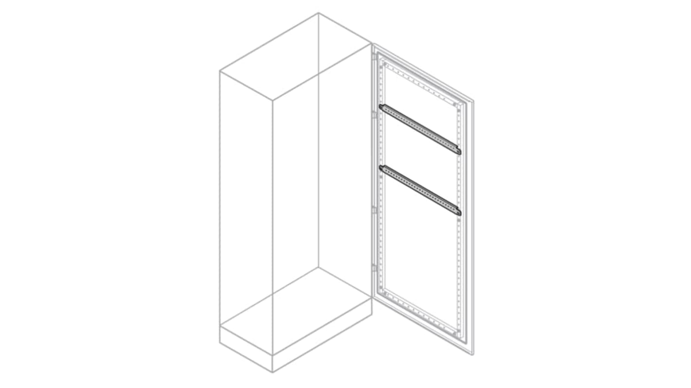 ABB IS2 Series Galvanised Steel Horizontal Profile, 35mm W, 1m L For Use With IS2 Enclosures