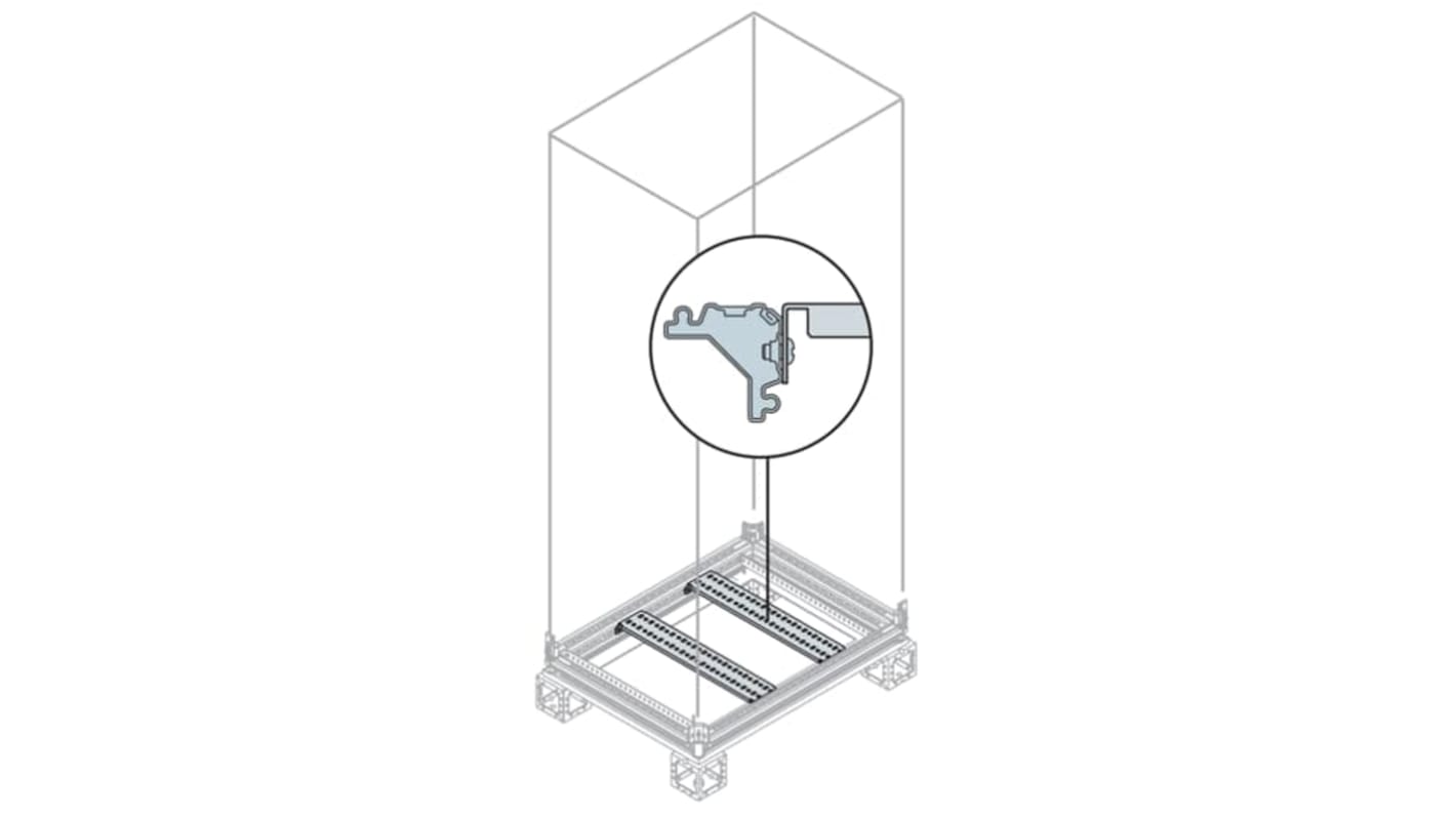 ABB IS2 Series Galvanised Steel Crosspiece, 145mm W, 800mm L For Use With IS2 Enclosures