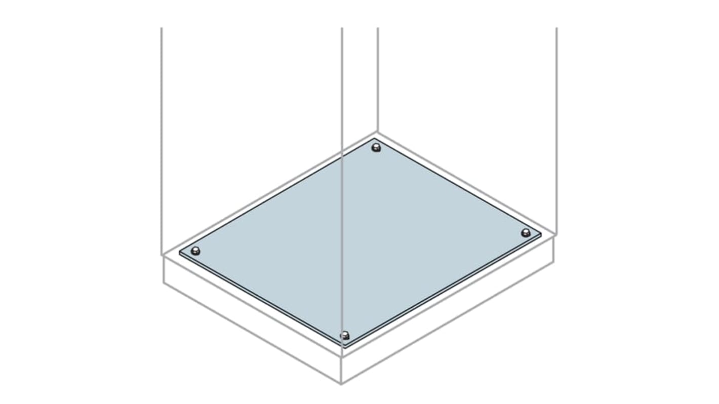 ABB IS2 Series Galvanised Steel Gland Plate, 400mm W, 600mm L for Use with IS2 Enclosures