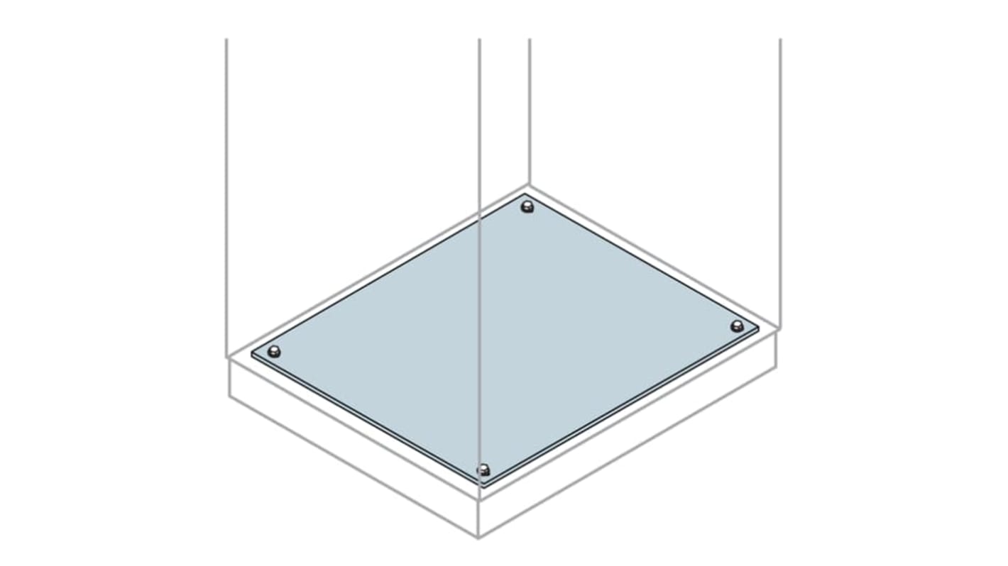 ABB IS2 Series Galvanised Steel Gland Plate, 400mm W, 800mm L for Use with IS2 Enclosures