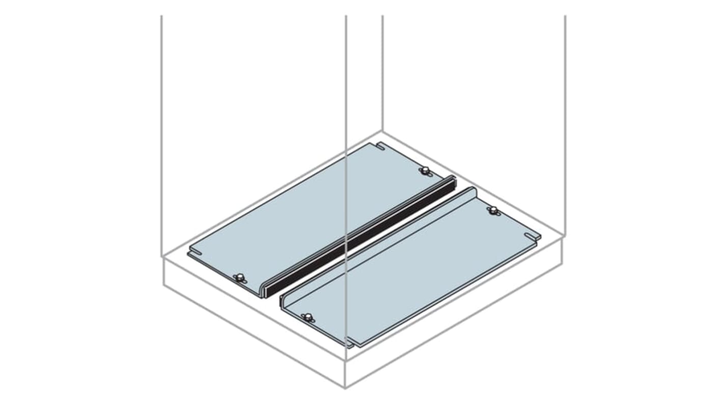 Placa para prensaestopas deslizante ABB en Acero galvanizado, long. 800mm, ancho 600mm