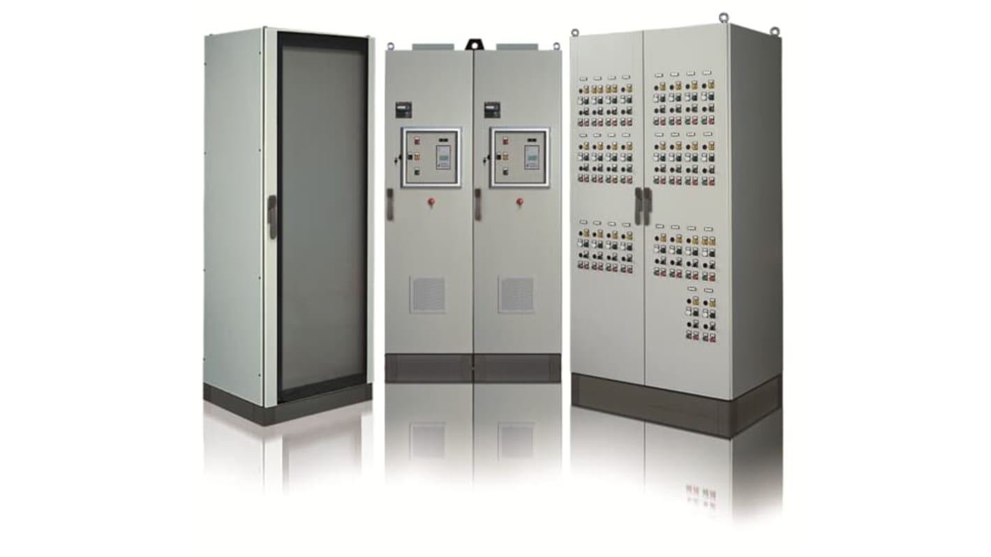 ABB IS2 Gehäuseplatte Typ Panel : 1-Einbaustellen 24-Module B. 600mm L. 150mm Stahl für Am2-Schränke, IS2-Gehäuse für