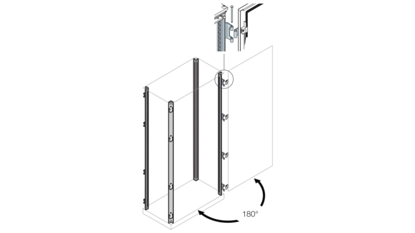 ABB AM2 Series Steel Upright, 100mm W, 1.8m L For Use With IS2 Enclosures