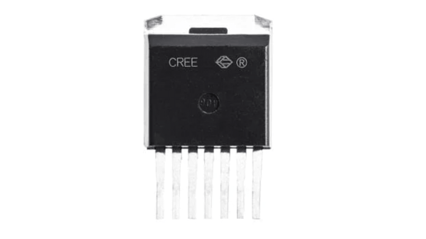 Wolfspeed C3M0040120J1 N-Kanal, SMD MOSFET 1200 V / 64 A, 7-Pin TO-263-7