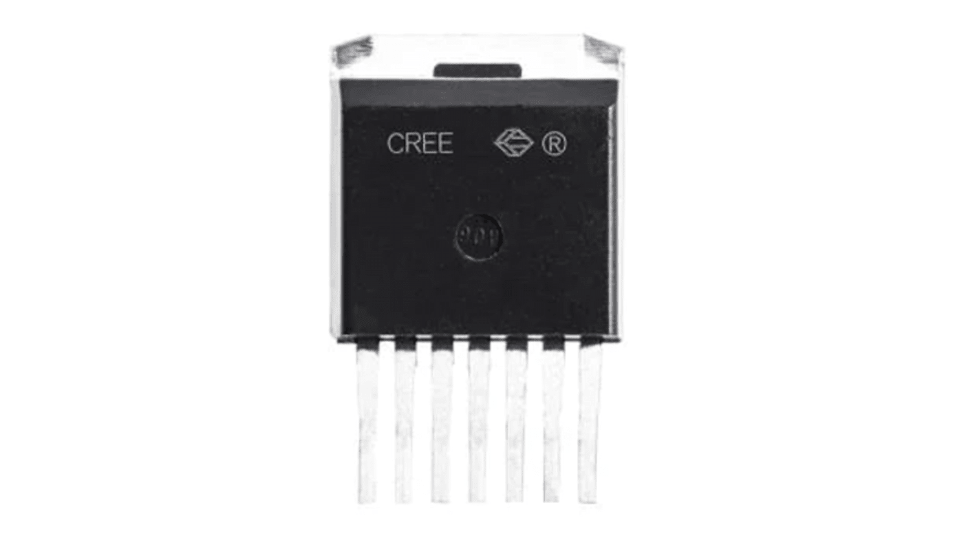 N-Channel MOSFET, 64 A, 1200 V, 7-Pin D2PAK Wolfspeed C3M0040120J1