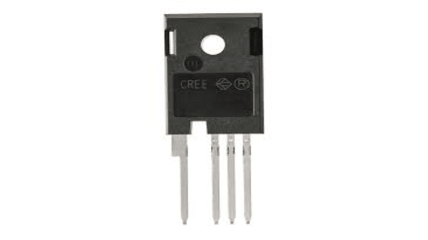 Wolfspeed N沟道MOS管, Vds=1200 V, 66 A, TO 247, 通孔安装, 4引脚