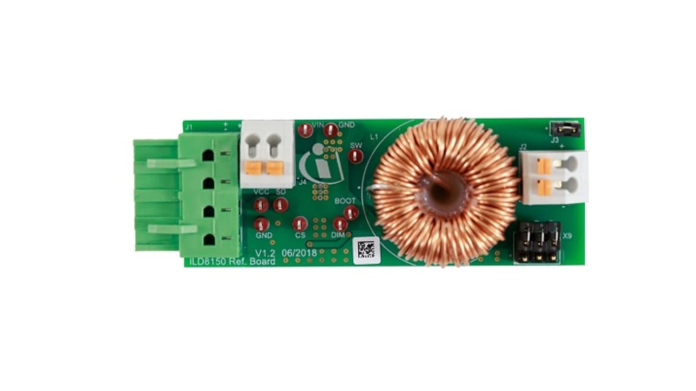 Infineon REF_ILD8150_DC_1.5A, 降压稳压器 评估测试板, ILD8150E 80V LED Driver IC芯片