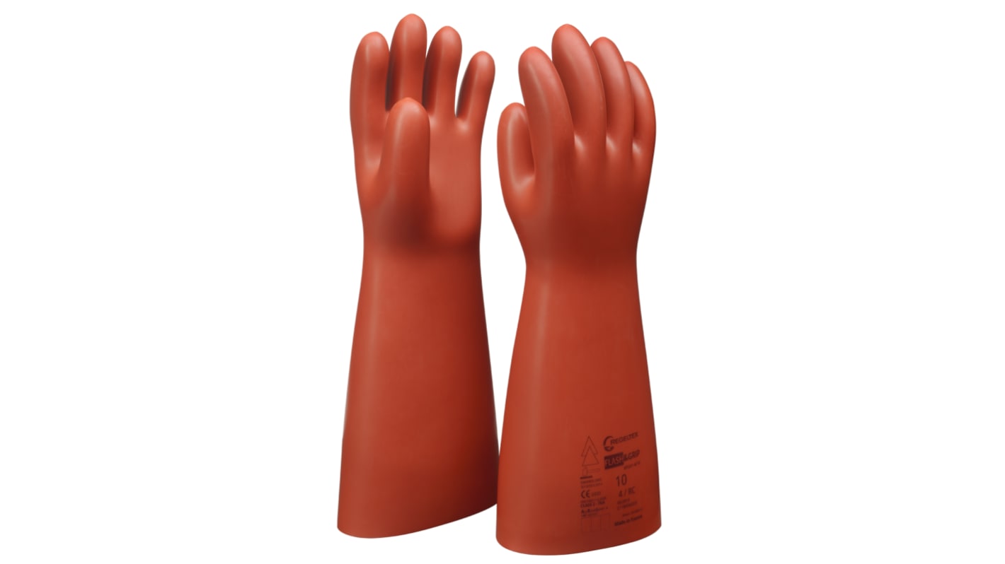 Guantes de Compuesto Rojo Penta, talla 6, con recubrimiento de Compuesto