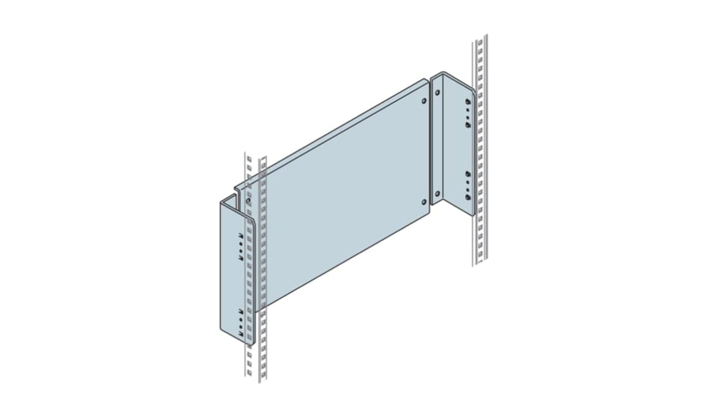 ABB IS2 Series Steel Back Plate, 800mm W, 200mm L for Use with AM2 Cabinets, IS2 Enclosures
