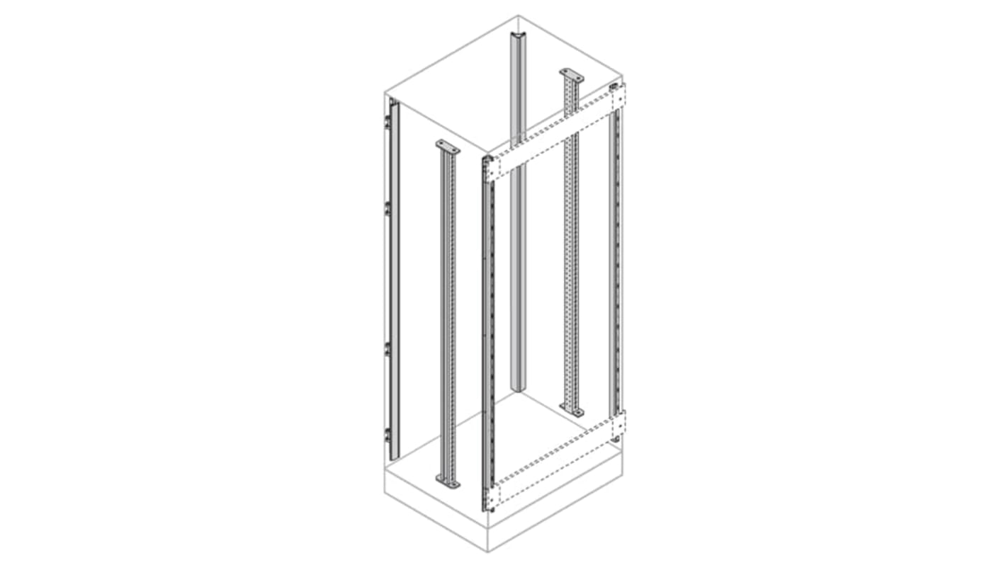 ABB セクション垂直材 直立 亜鉛めっきスチール 2m x 400mm AM2