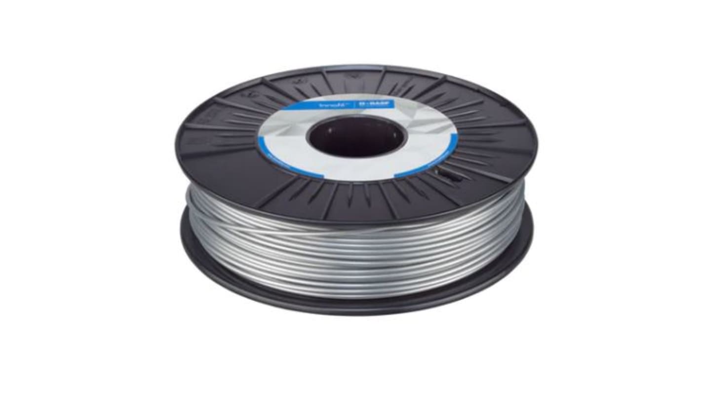 BASF PLA 3D-Drucker Filament zur Verwendung mit Jeder 3D-Drucker, Silber, 1.75mm, FDM, 2.5kg
