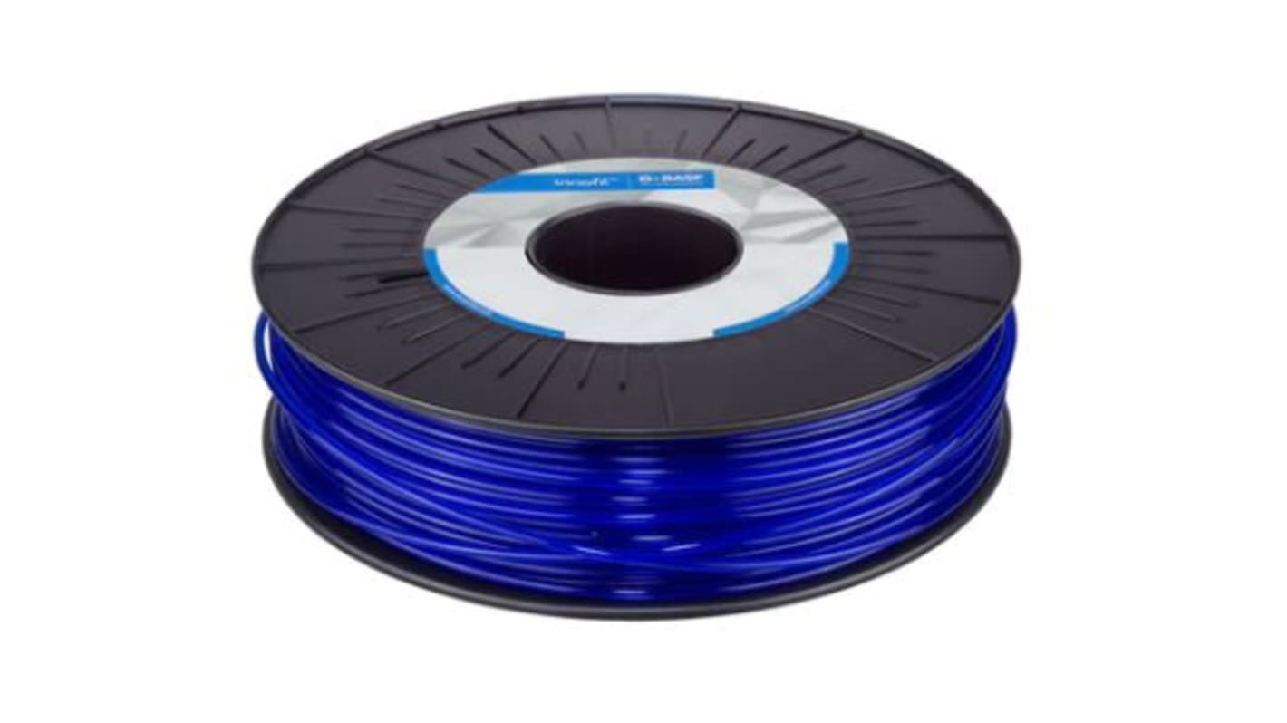 Filament do drukarki 3D PLA Ø 2.85mm Niebieski, Przezroczysty BASF