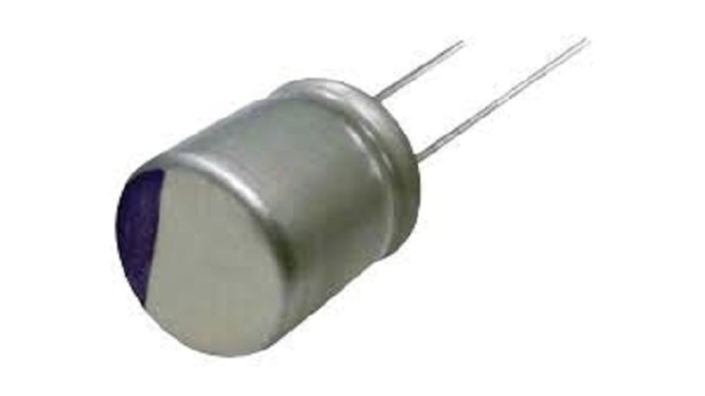 Panasonic 100μF Through Hole Polymer Capacitor, 63V