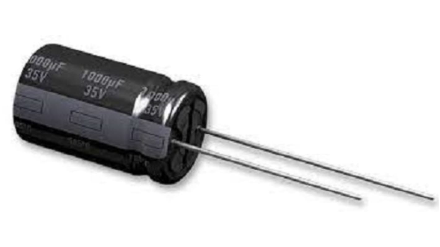 Condensatore Panasonic, serie M-A, 100μF, 16V cc, ±20%, +85°C, Radiale, Foro passante