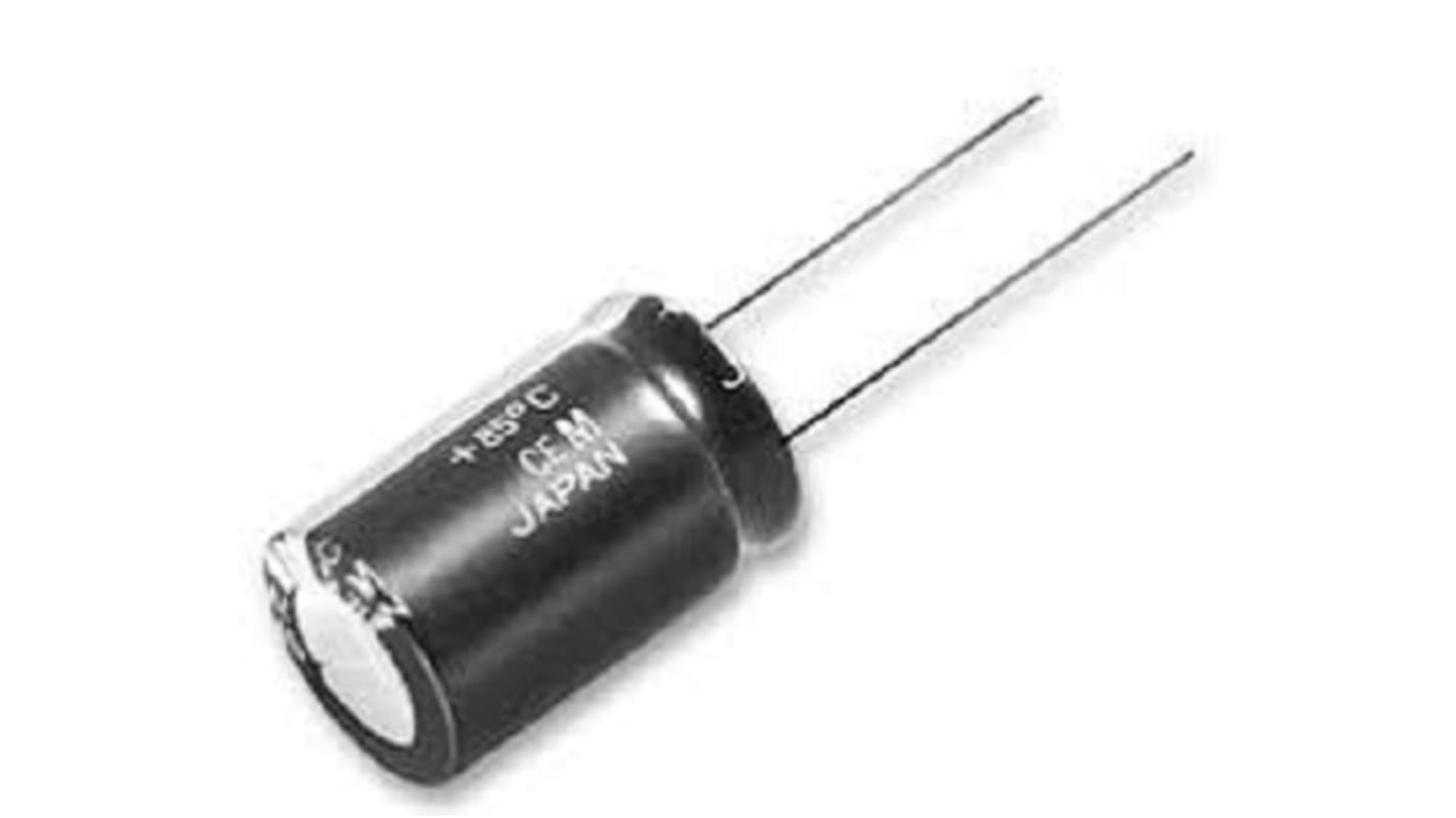 Panasonic 470μF Aluminium Electrolytic Capacitor 16V dc, Radial, Through Hole - ECA1CM471B