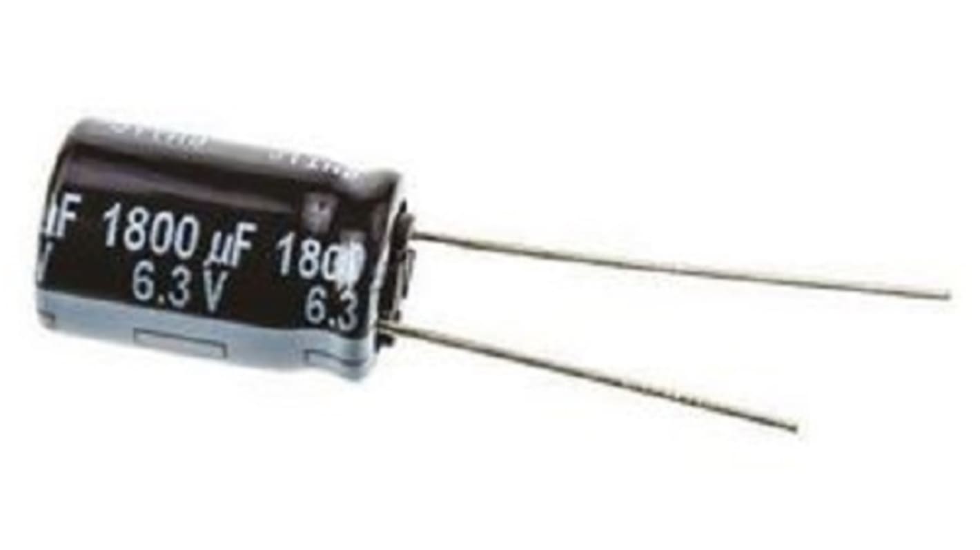 Panasonic 220μF Aluminium Electrolytic Capacitor 6.3V dc, Radial, Through Hole - ECEA0JKA221