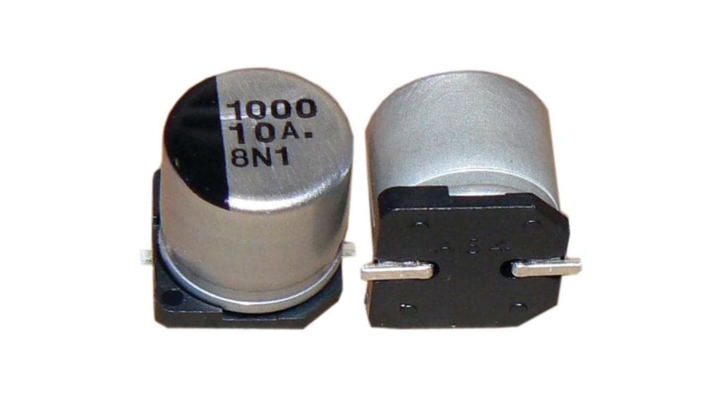 Panasonic 100μF Aluminium Electrolytic Capacitor 25V dc, Surface Mount - EEEHD1E101AP