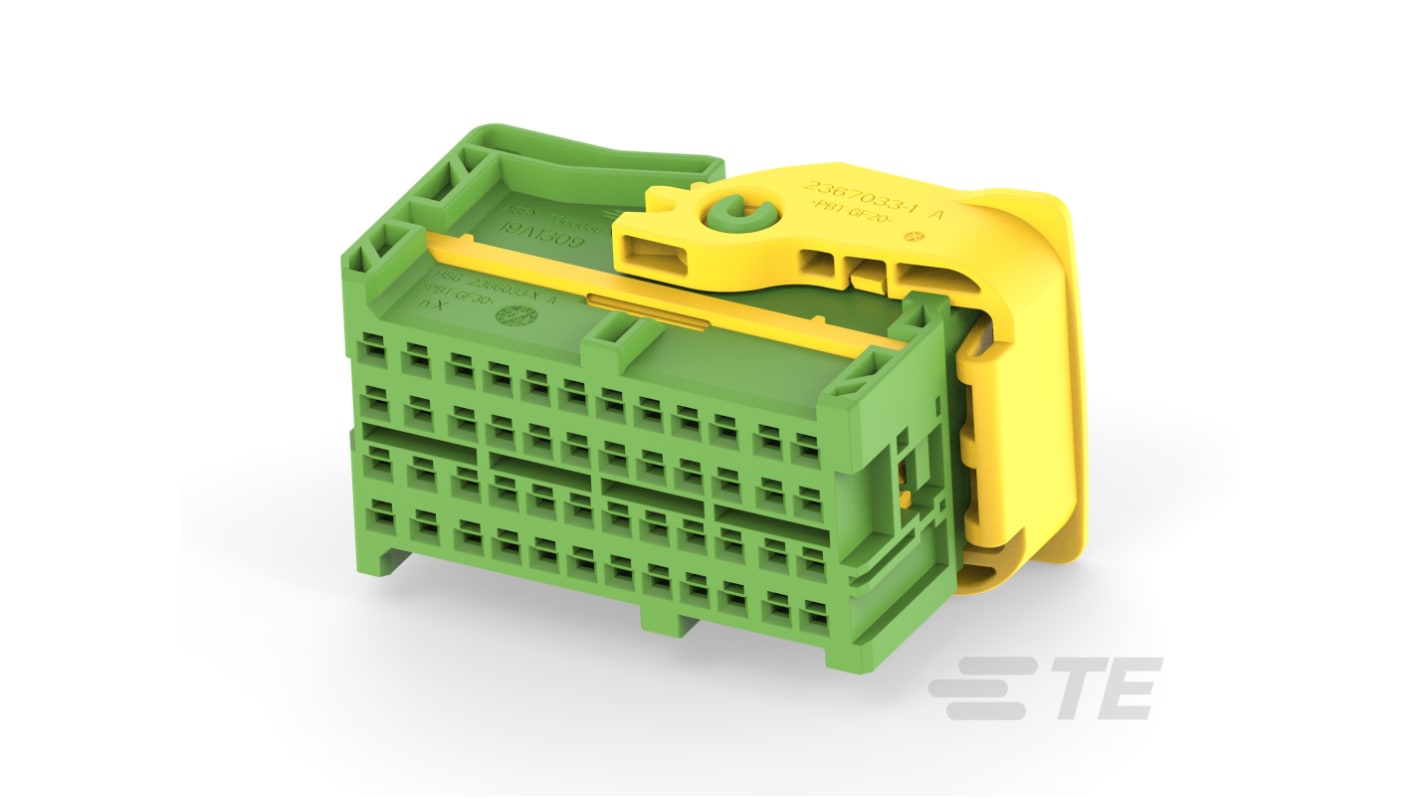 TE Connectivity Automotive Connector Socket Green Cable Mount 48 Way 2366036-3