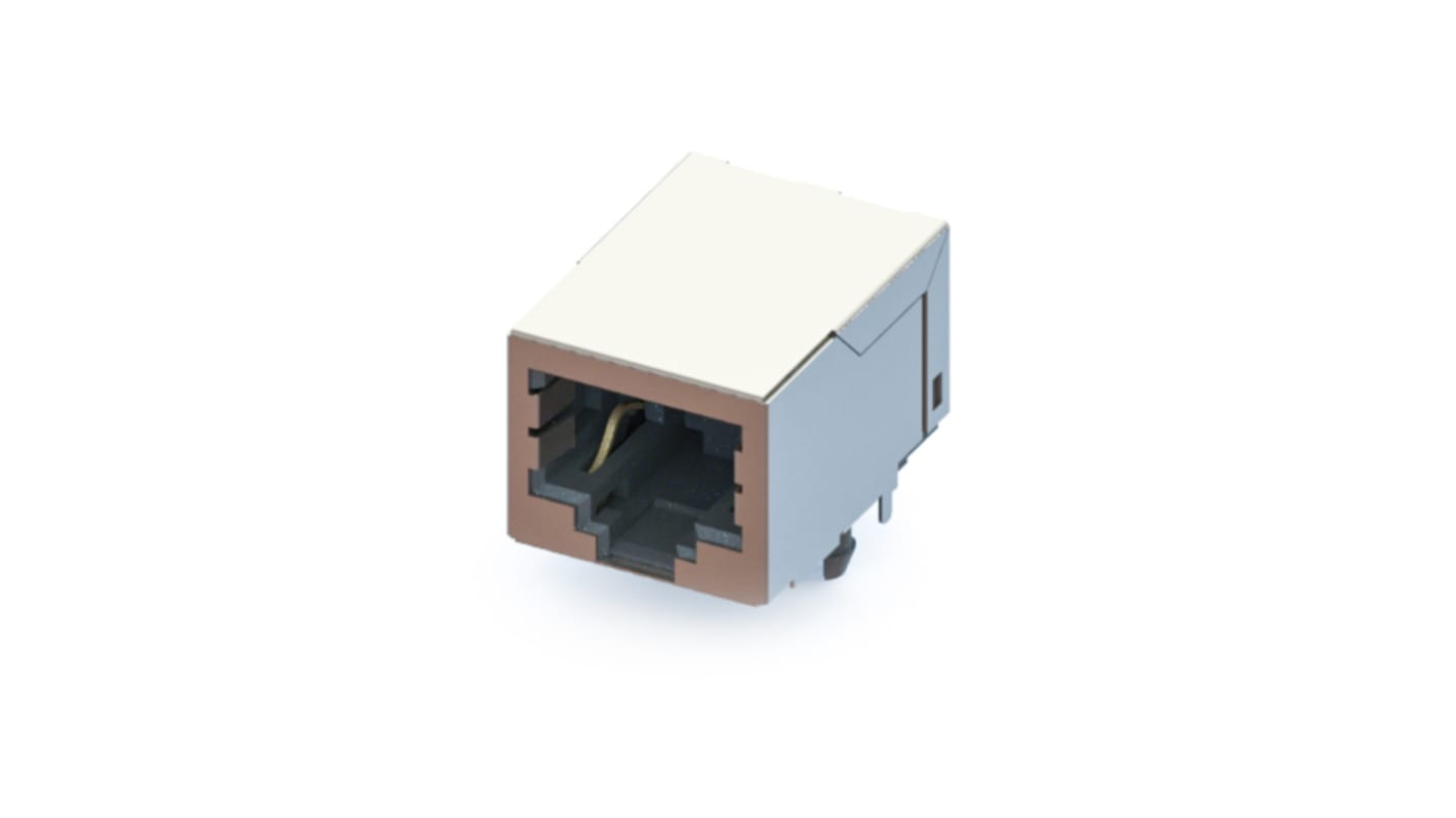 Yamaichi Female RJ45 Connector, PCB Mount 10 Port 1 -Way