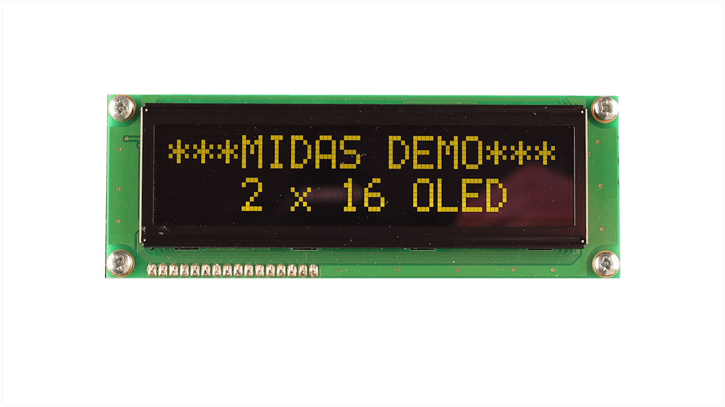 Midas Yellow OLED Display COB Parallel Interface