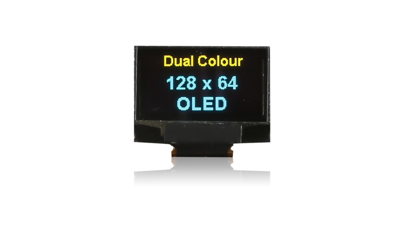 Midas PMOLED屏幕, 0.96in, I2C，平行，SPI接口, 128 x 64pixels