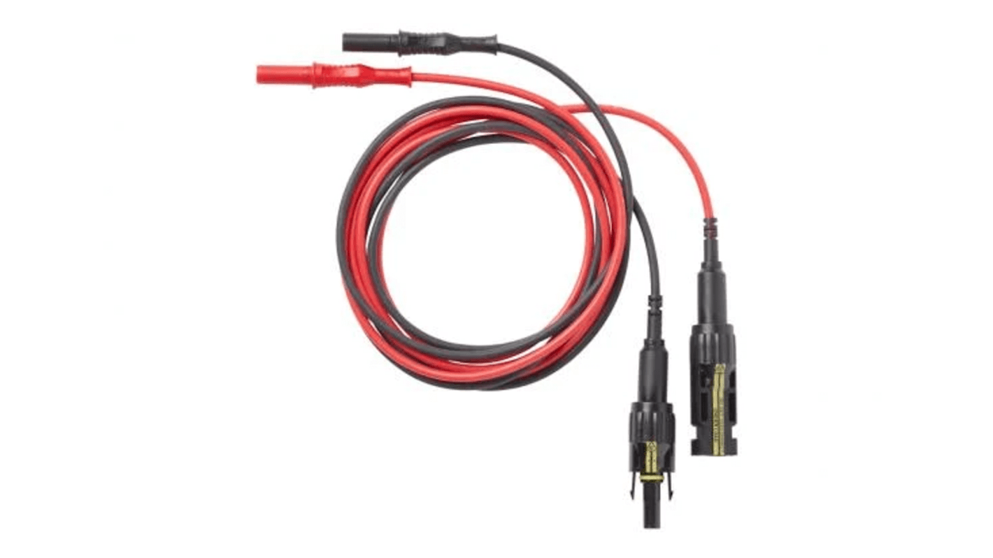 Fluke Test Leads, 20A, 1 kV ac/dc, 600 V ac/dc, Black, Red, 1.5m Lead Length