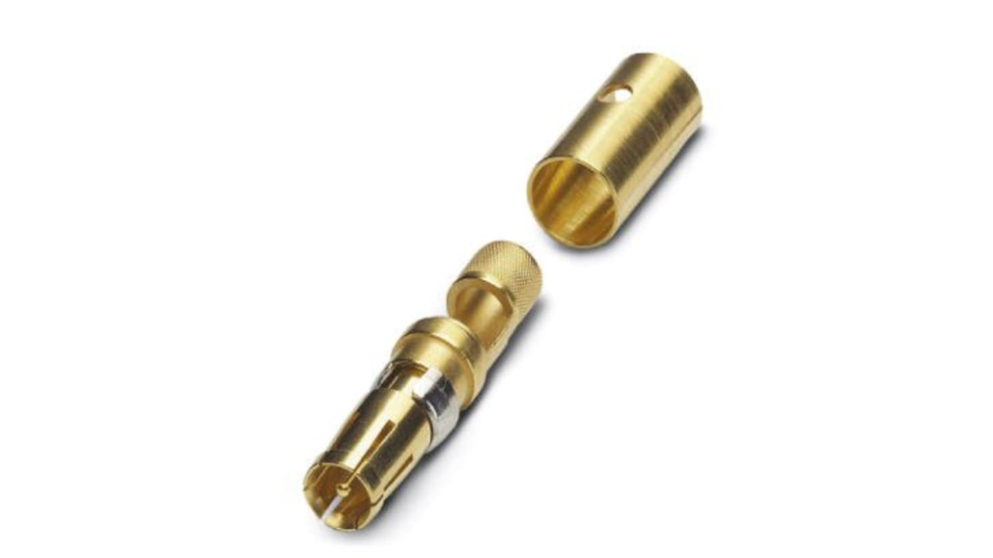 Phoenix Contact, VS-ST-KX-50-RG58 Series, Female Solder Cup D-Sub Connector Coaxial Contact, Gold Plated, 18 AWG
