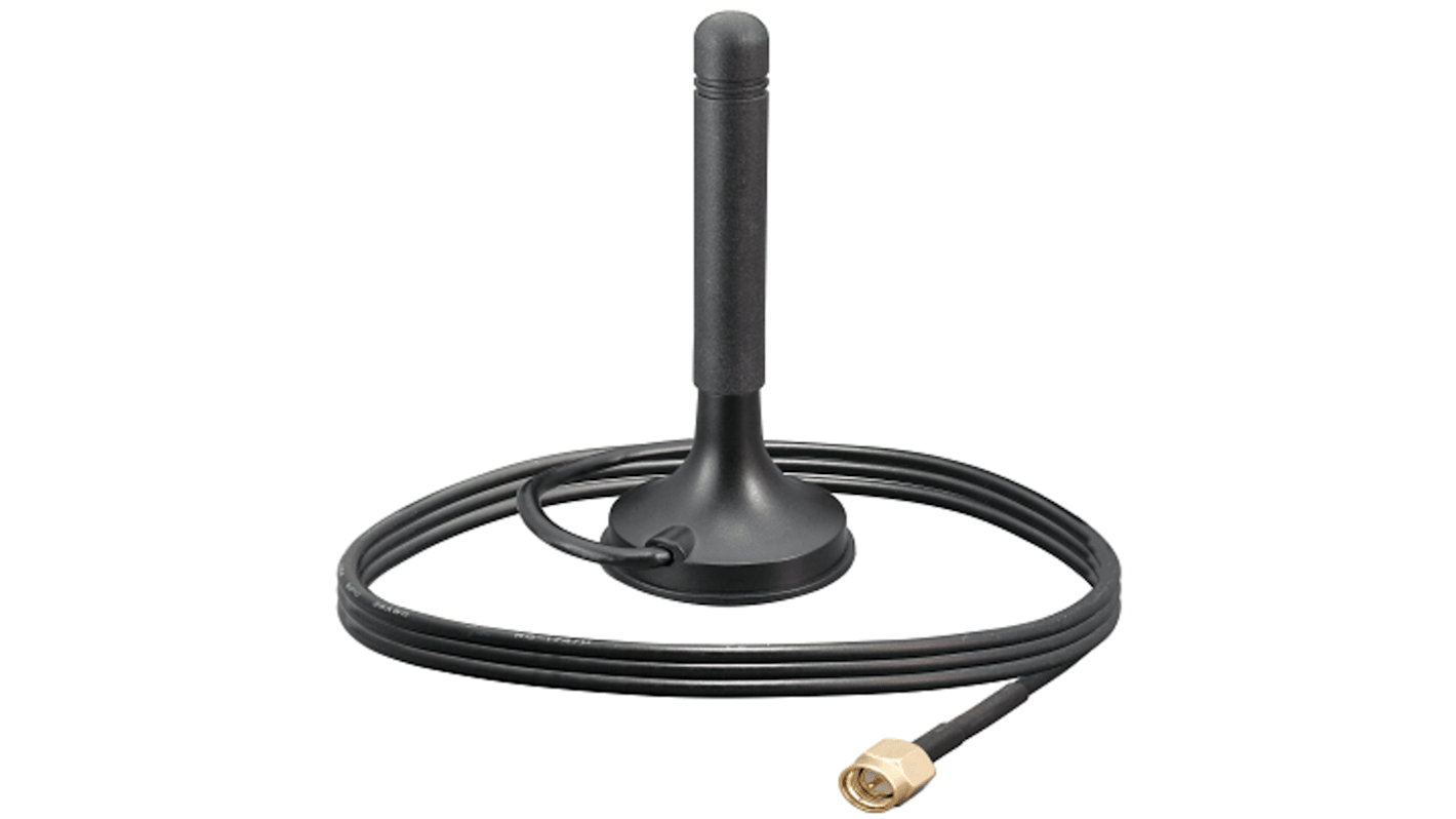 Linx ANT-8/9-MMG1-SMA-1 Whip Multi-Band Antenna with SMA Male Connector, ISM Band